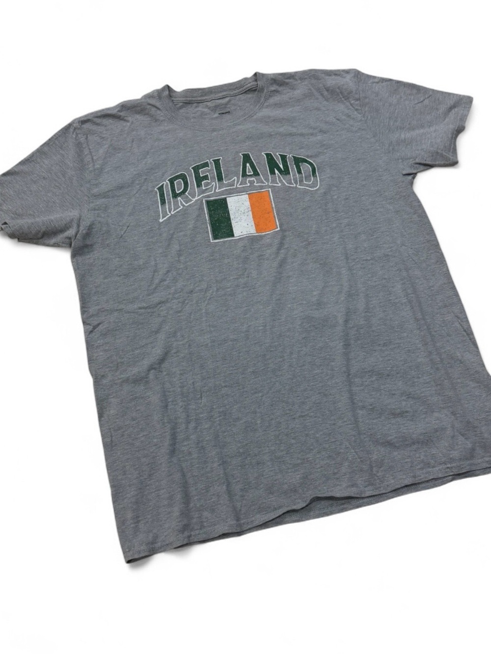 Sonoma Gray Ireland Graphic Tee with Green & Orange Flag Accent